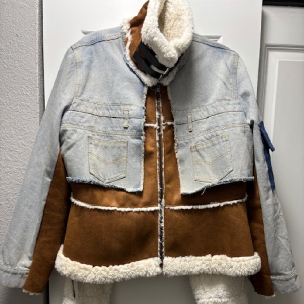 Aviator Trench w/ Peplum Sides